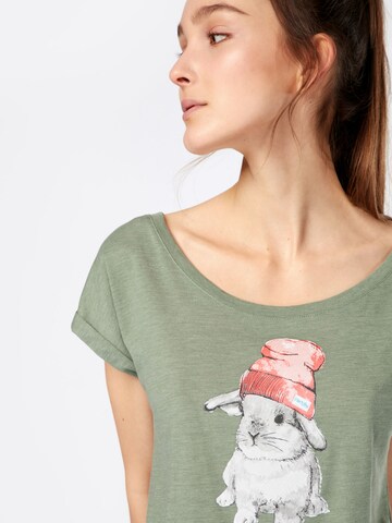 T-shirt 'It Hasi' Iriedaily en vert