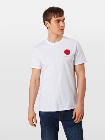 Coupe regular T-Shirt 'Japanese Sun' EDWIN en blanc