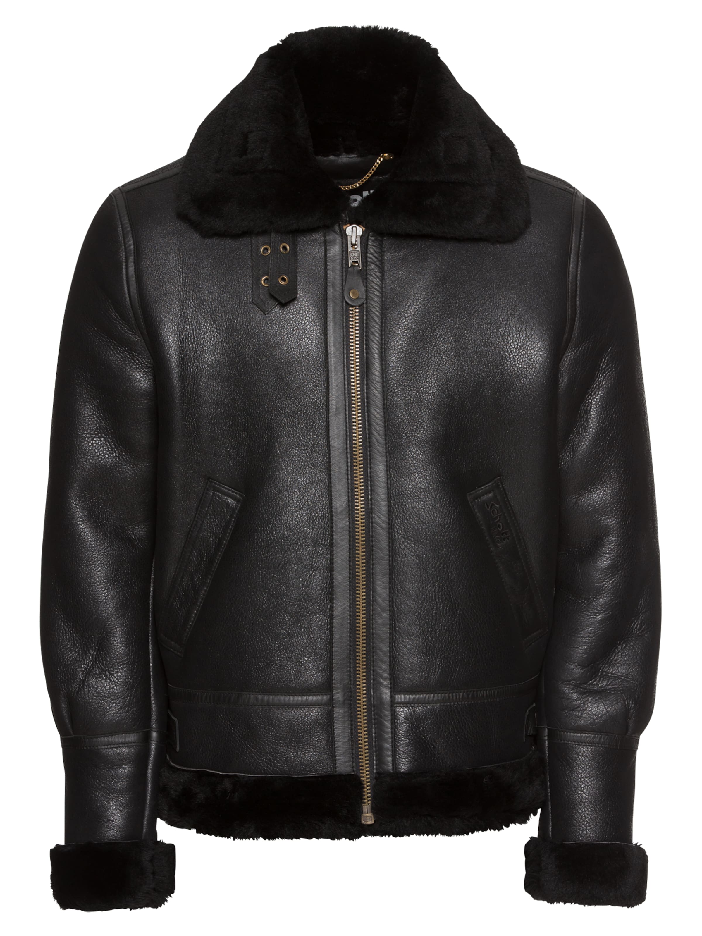 Schott NYCPrijelazna jakna 'LC1259' - crna boja: prednji dio