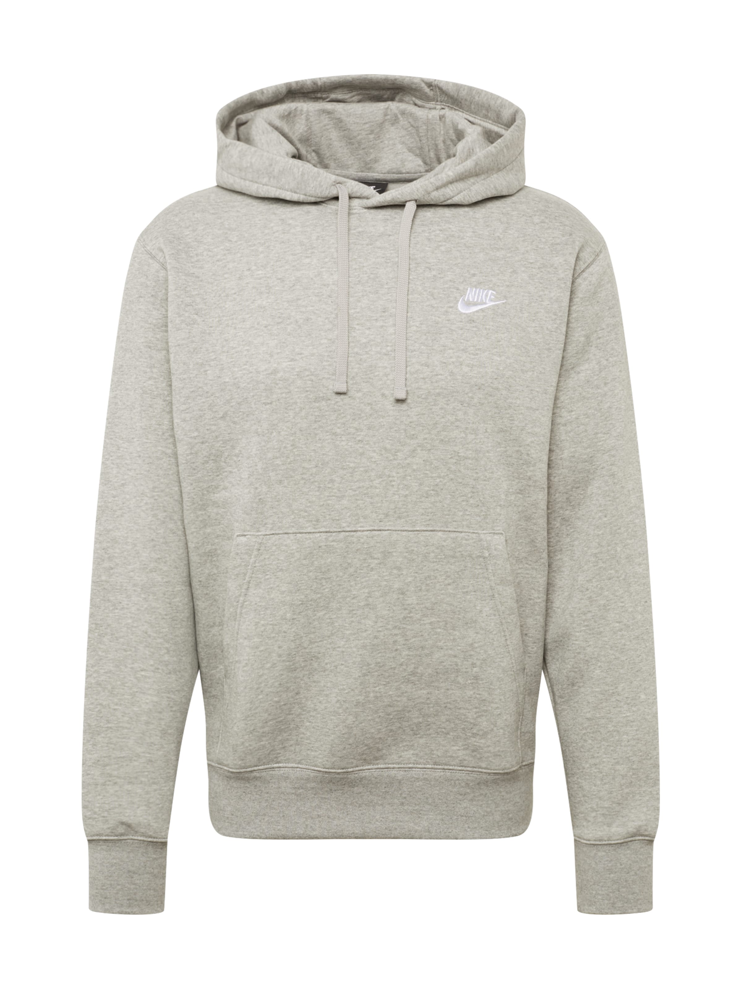 Nike Sportswear Regular Fit Sweatshirt 'Club Fleece' in Grau: Vorderseite