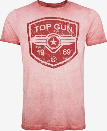 TOP GUN Shirt ' Powerful ' in Pink: front