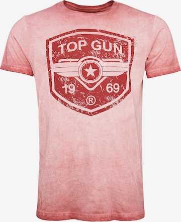 TOP GUN Shirt ' Powerful ' in Roze: voorkant