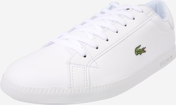 LACOSTE Sneakers laag 'Graduate' in Wit: voorkant