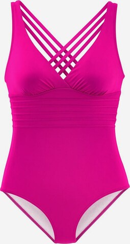 LASCANA Swimsuit in Pink: front