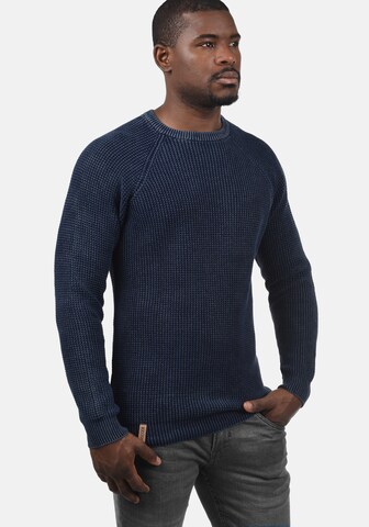 INDICODE JEANS Strickpullover 'Rockford' in Blau: predná strana