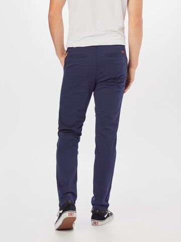 JACK & JONES Slimfit Chinobyxa 'JPSTMarco JJDave' i blå