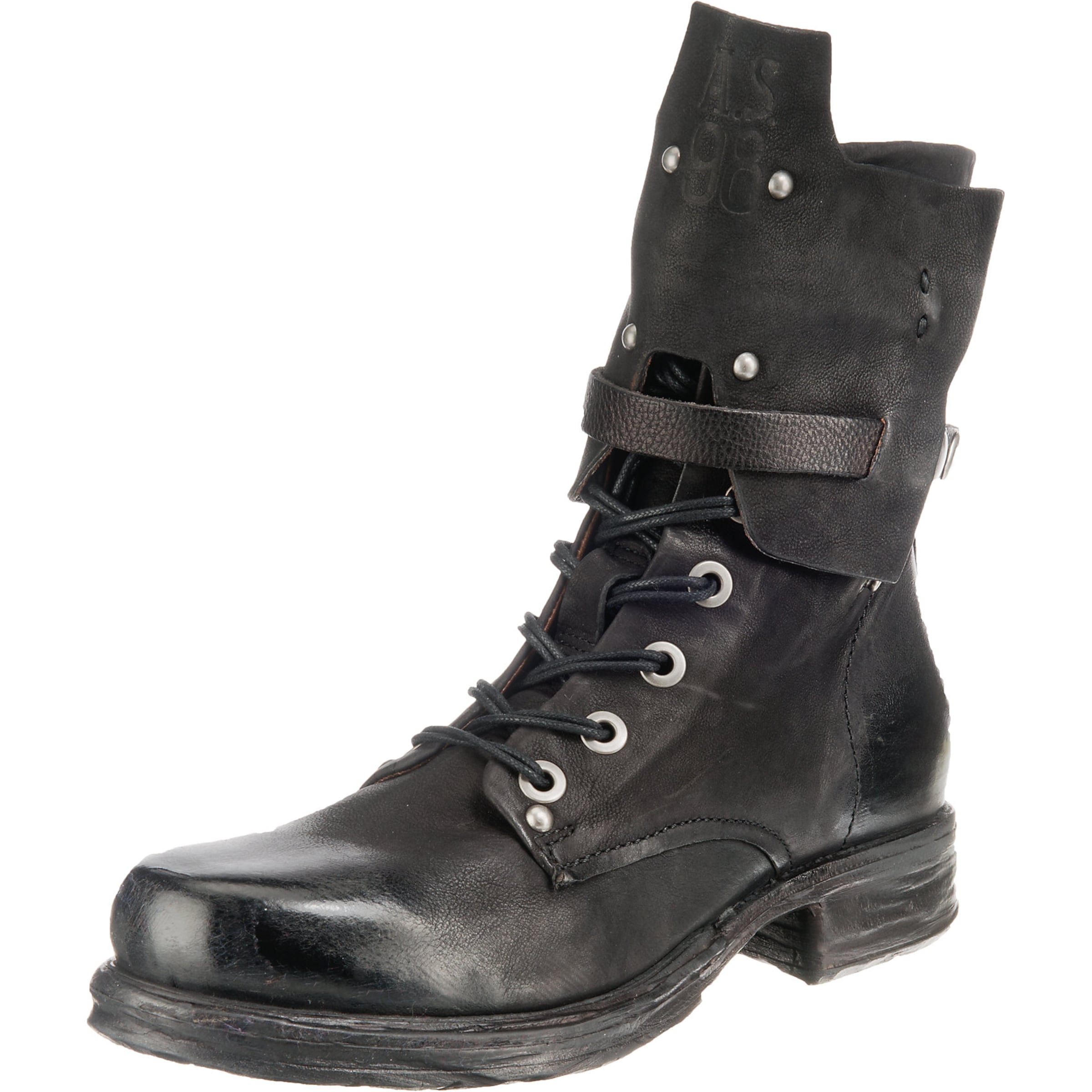 A.S.98 - Veterlaarzen in de kleur Zwart