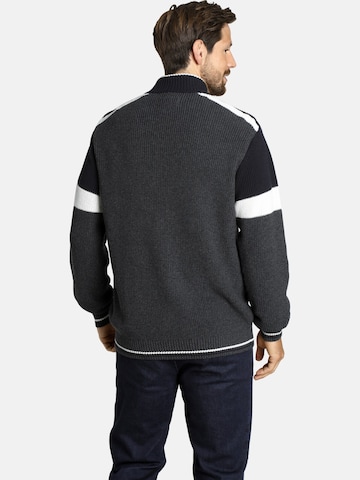 Jan Vanderstorm Strickjacke 'Anve' in Grau