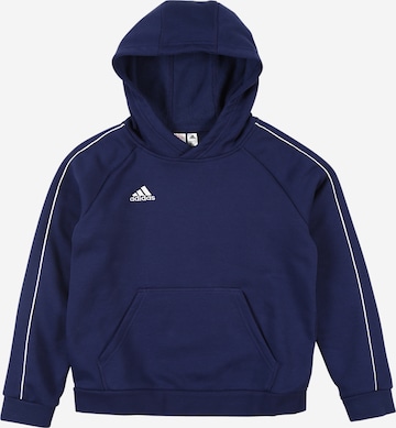 ADIDAS PERFORMANCE Bluza sportowa 'Core 18' w kolorze niebieski: przód