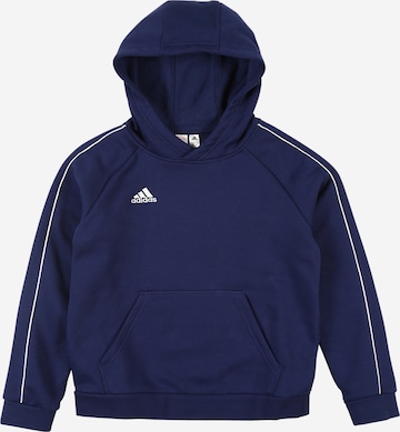 ADIDAS PERFORMANCE Sportief sweatshirt 'Core 18' in Blauw: voorkant