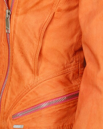 Maze Lederjacke \' Diamond \' ABOUT Orange in YOU 