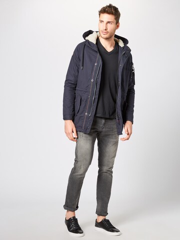 Superdry Parka zimowa 'Aviator' w kolorze niebieski