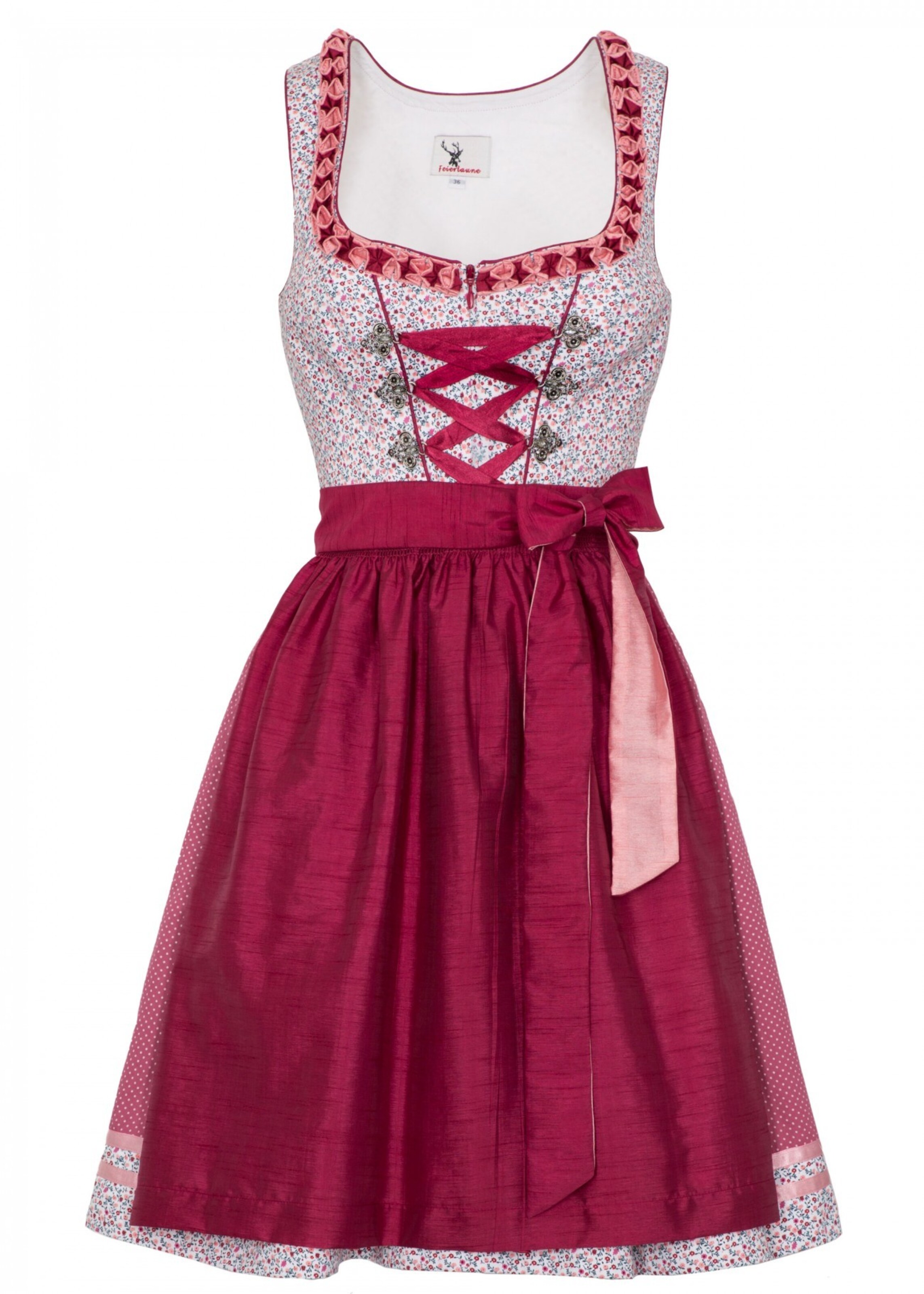 Berwin Wolff Dirndl Lang Mit Kelchkragen In Sepia Schwarz About You