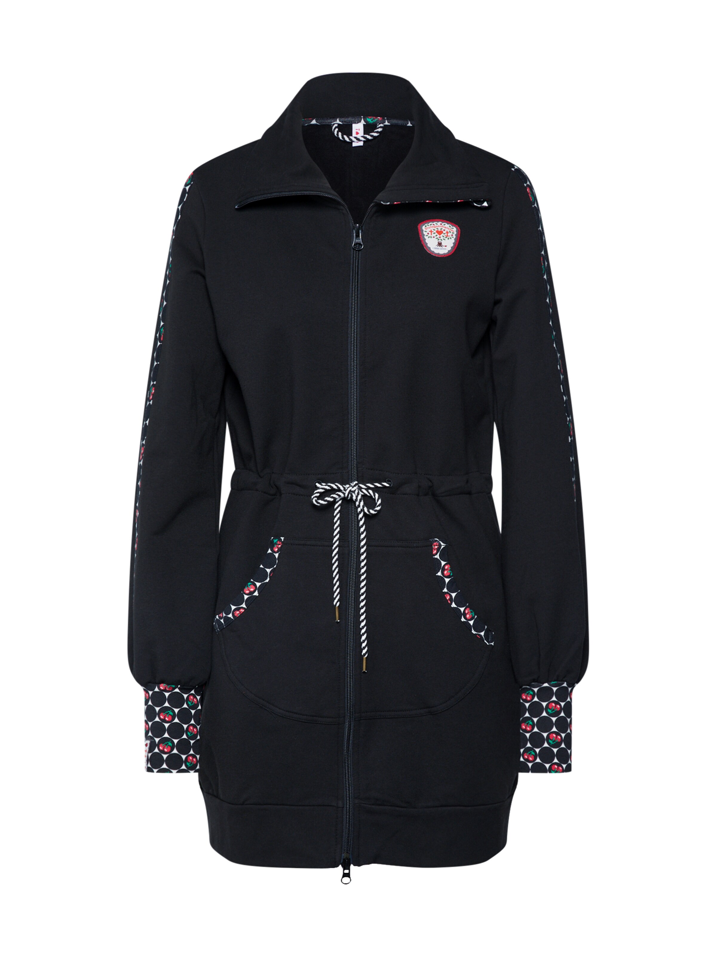 Blutsgeschwister - Sweatvest 'sister next door longjacket' in de kleur Zwart