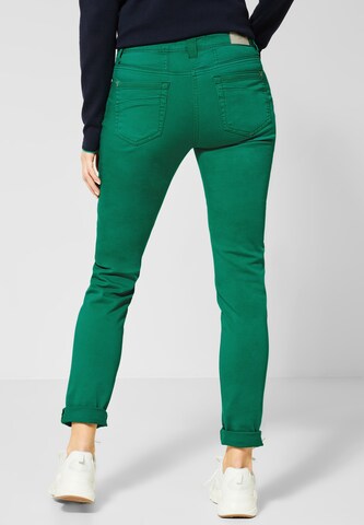 CECIL Slimfit Broek in Groen