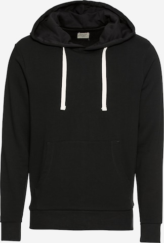 JACK & JONES Sweatshirt 'Holmen' in Zwart: voorkant