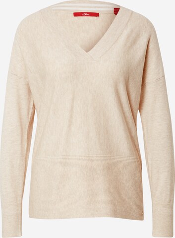 s.Oliver Pullover i beige: forside