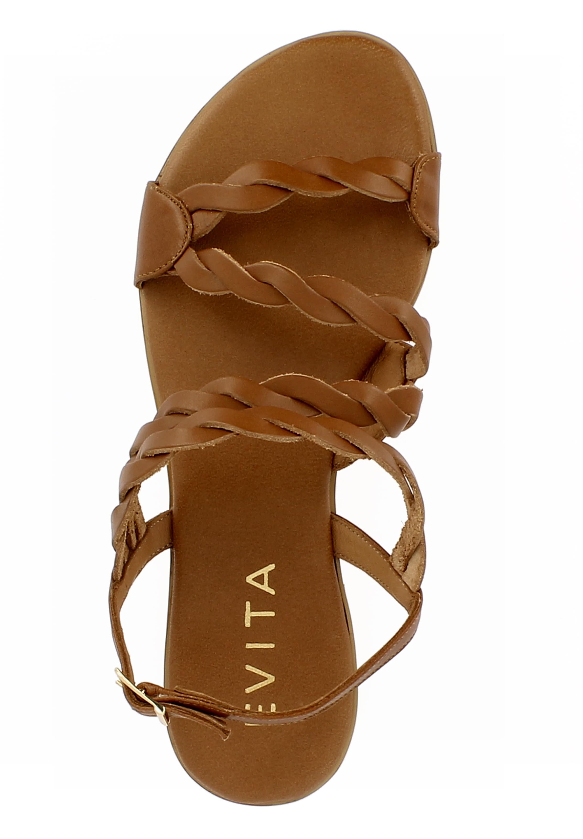 Sandales à lanières 'OLIMPIA' EVITA en marron