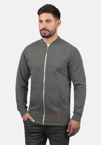 BLEND Zip-Up Hoodie 'Arco' in Grey: front