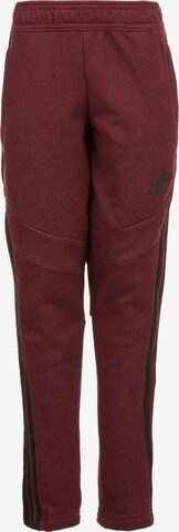 Pantalon de sport 'Tiro 19' ADIDAS SPORTSWEAR en rouge : devant