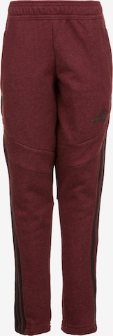 ADIDAS SPORTSWEAR Slim fit Workout Pants 'Tiro 19' in Red: front