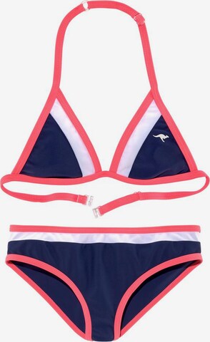 KangaROOS Triangle Bikini in Blue: front