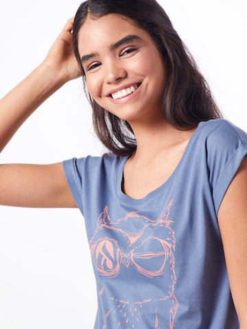 Iriedaily T-shirt 'Skateowl 2' i blå