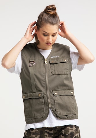 MYMO Bodywarmer in Groen: voorkant