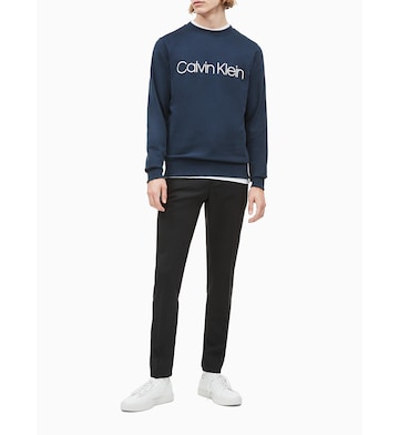 Calvin Klein Regular Trousers with creases in Black