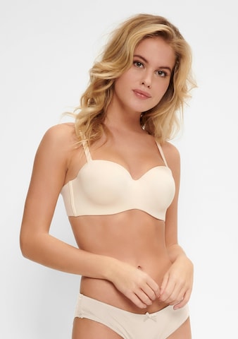 LingaDore Balconette Bra in Beige: front