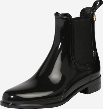 LEMON JELLY Rubber boot 'Comfy' in Black: front