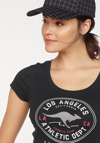 KangaROOS Shirt in Black