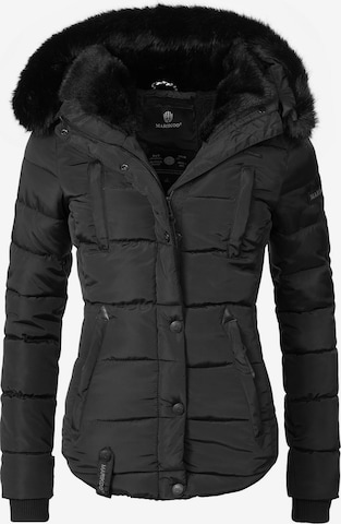 MARIKOO Winter jacket 'Lotusblüte' in Black: front