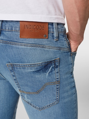 INDICODE JEANS Regular Farkut 'Kaden' värissä sininen