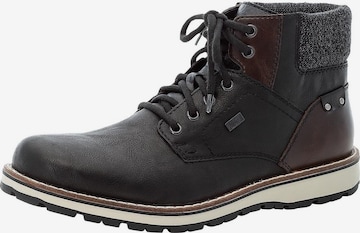 Rieker Lace-Up Boots in Black: front