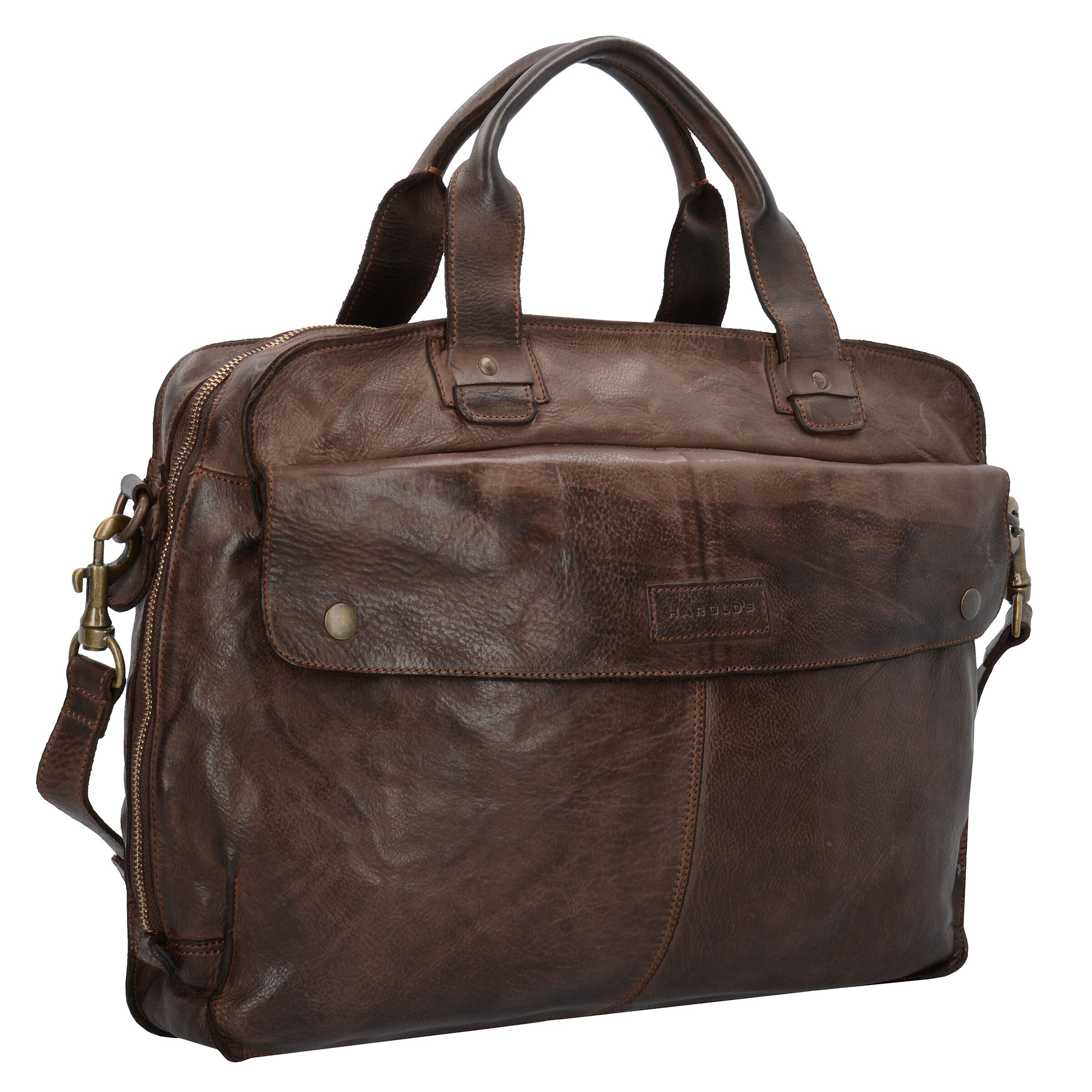 Harold's Document Bag 'Saddle' in Brown