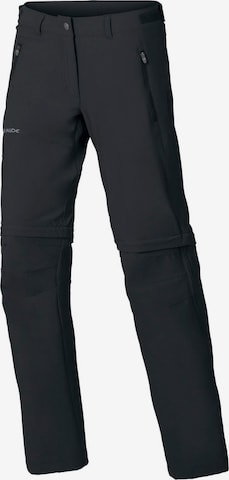 VAUDE Regular Outdoor Pants 'Farley' in Black: front