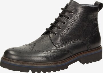 SIOUX Lace-Up Boots in Black: front