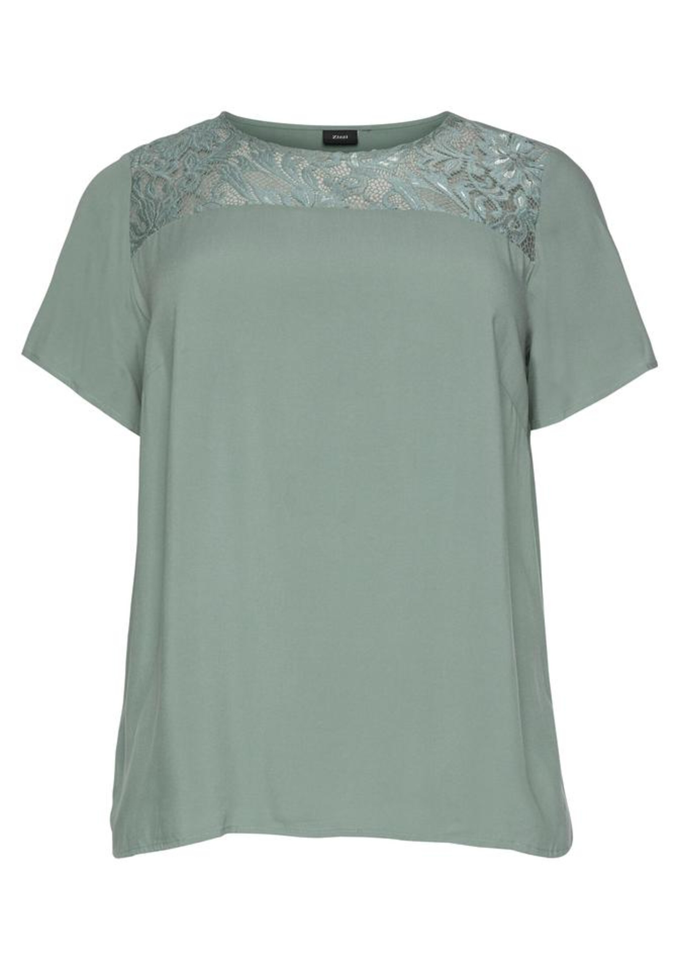 Zizzi - Blouse 'Mtaya' in de kleur Mintgroen