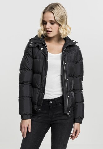 Urban Classics Winter jacket in Black: front