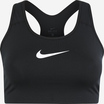 regular Reggiseno sportivo 'Swoosh' di Nike Sportswear in nero: frontale