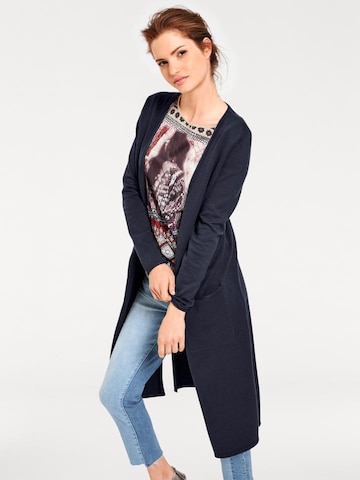 Cardigan heine en bleu : devant