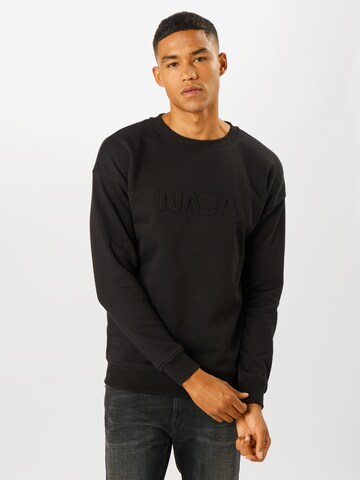 Mister Tee Sweatshirt 'NASA' in Black: front