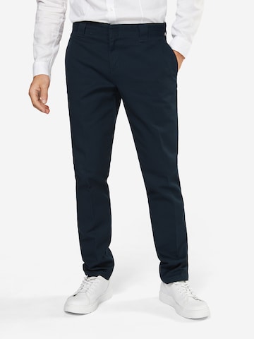 Coupe slim Pantalon chino '872 Slim Fit' DICKIES en bleu : devant