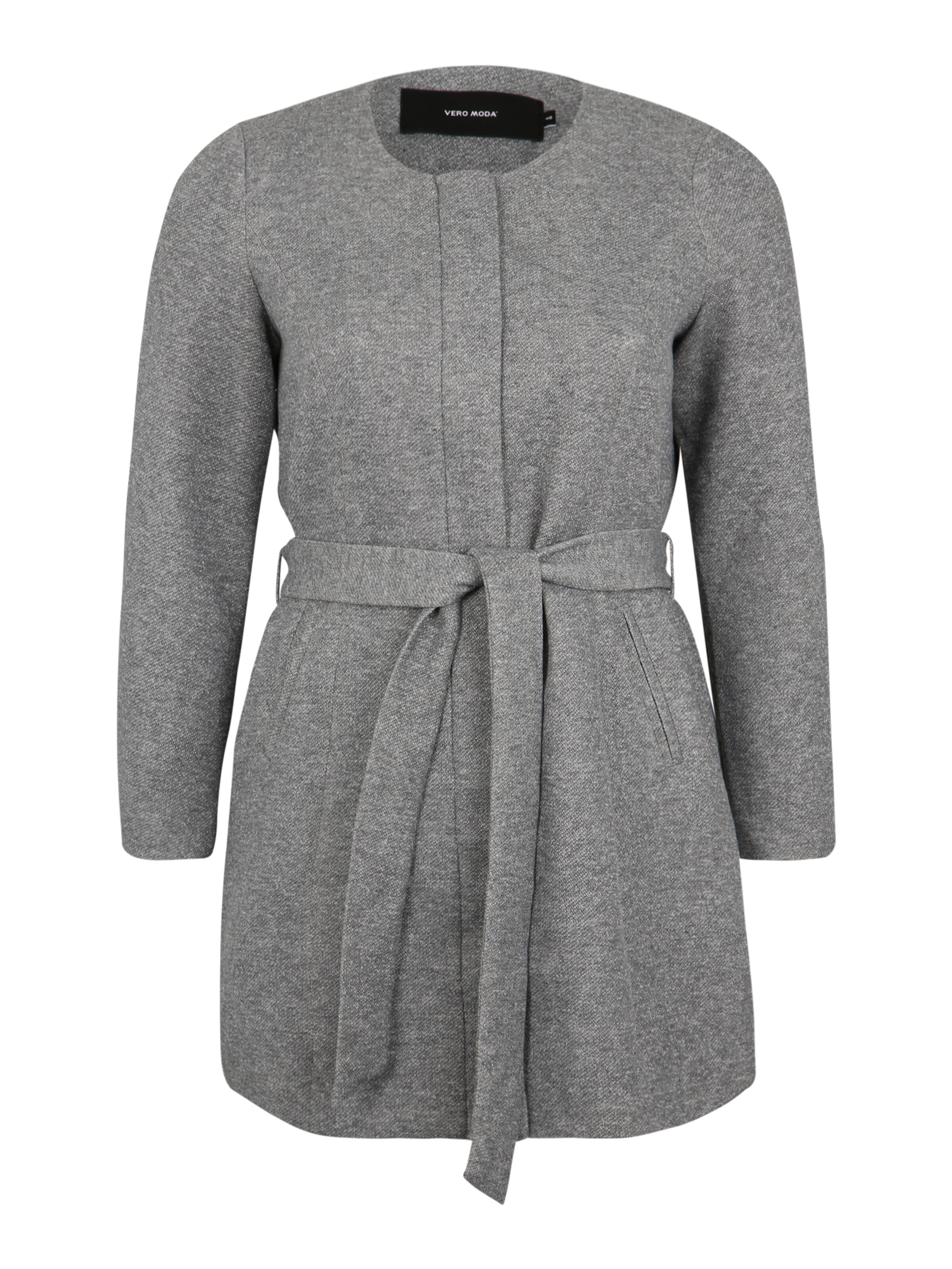 Vero Moda Curve - Tussenmantel 'JULIA' in de kleur Lichtgrijs