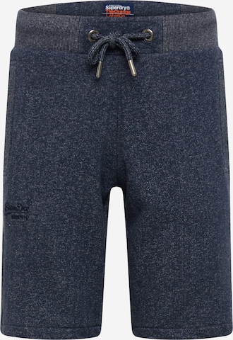 Superdry Broek 'CLASSIC' in Blauw: voorkant