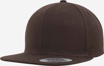 Casquette Flexfit en marron : devant