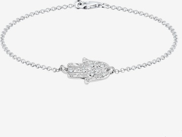 ELLI Bracelet 'Hand Fatima' in Silver: front