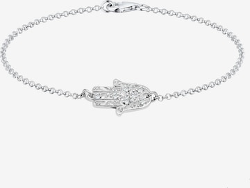 ELLI Armband 'Hand Fatima' in Silber: predná strana