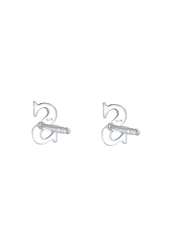 ELLI Ohrringe Buchstabe, Buchstabe - S in Silber